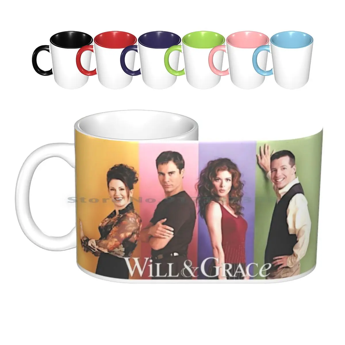 Will & Grace Ceramic Mugs Coffee Cups Milk Tea Mug Will Grace Will Truman Grace Jack Mcfarland Karen Walker Just Jack Nyc