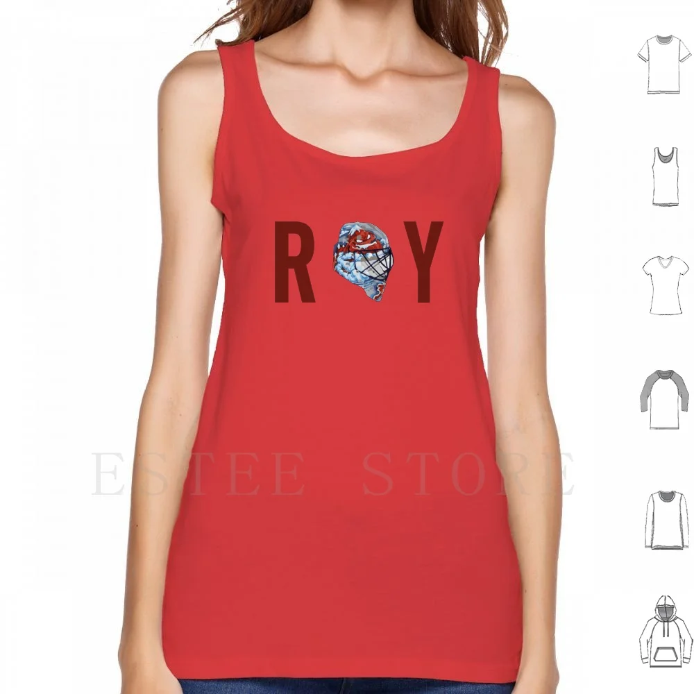 Roy Helmet Tank Tops Vest Sleeveless Goalie Goalie Helmet Hockey Avs Avalanche Colorado Roy Hockey Goalies Sports Helmets