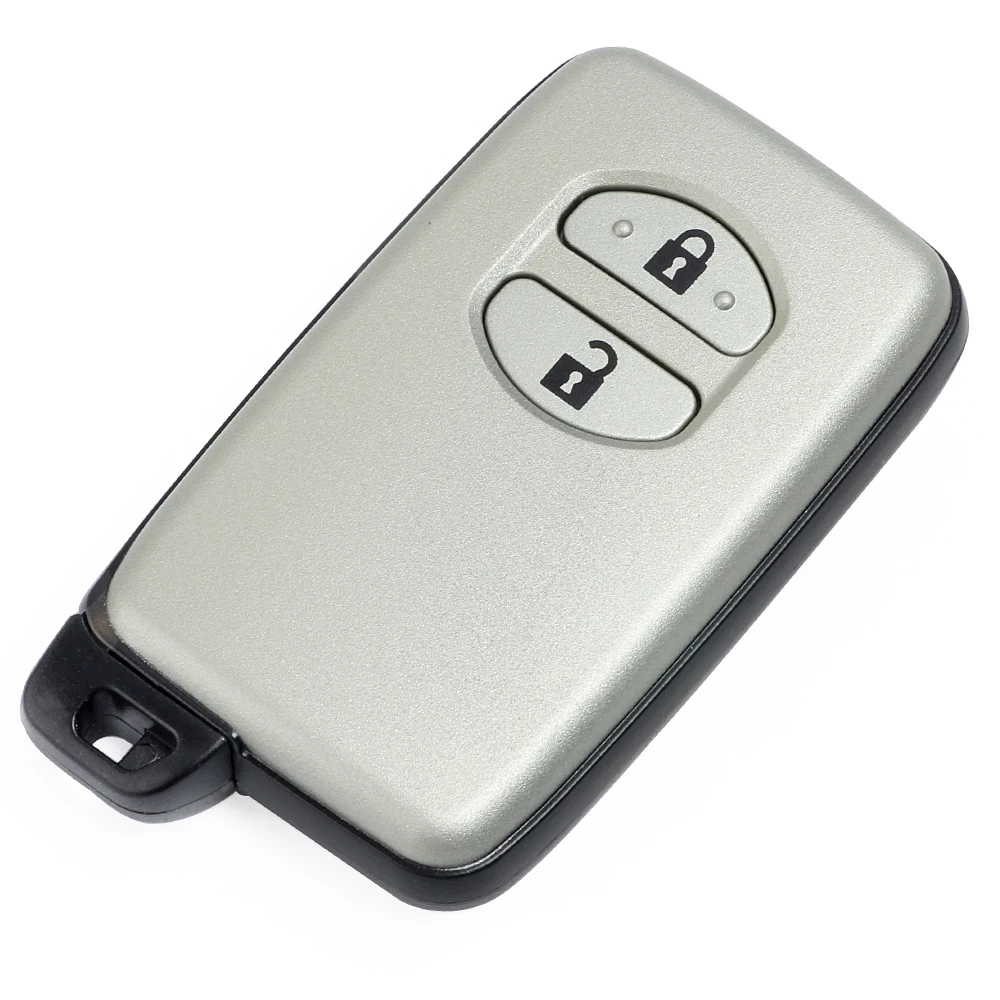 Keyecu-carcasa de llave remota inteligente, 2 botones para Toyota Avalon Camry Highlander RAV4 Sequoia 2007 2008 2009 2010 2011