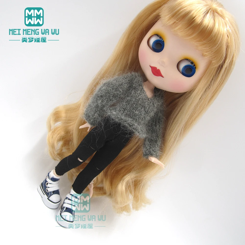 

Одежда Blyth 1 шт., модные свитера, сломанные брюки для Azone OB23 OB24 1/6, аксессуары для кукол