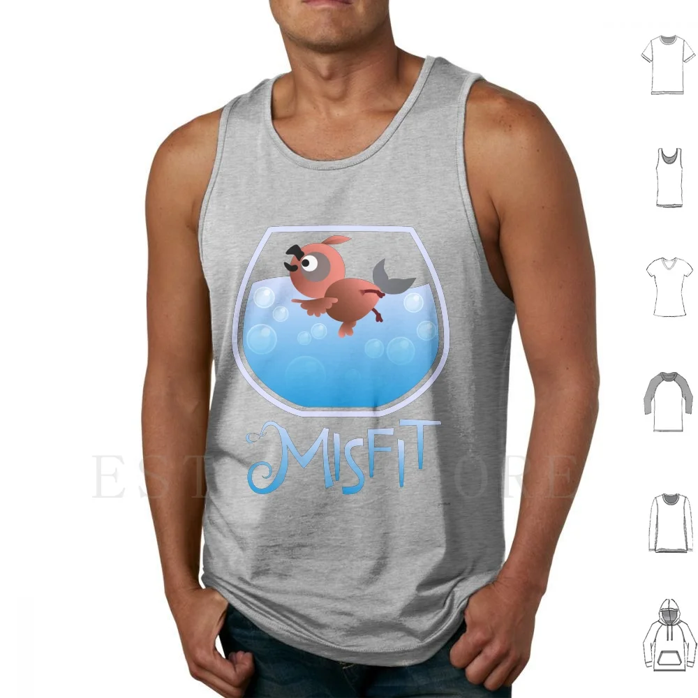 Swimming Bird Tank Tops Vest Sleeveless Christmas Xmas Holiday Winter Holiday Classic Rankin Bass Rudolph The Red Nosed