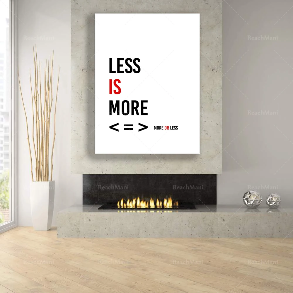 Less is more. Mies Van Der Rohe. Modern architecture. Nordic style. Gift architect. Office decoration.