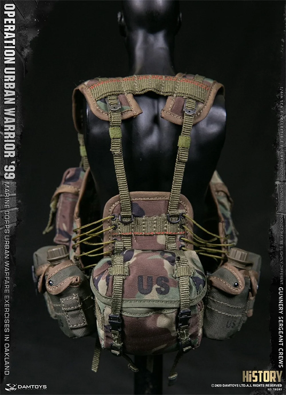 

DAM 78080 DAMTOYS 1/6th Marine Corps Cruise Hang Bags Model For Usual 12inch Body Doll Accessories