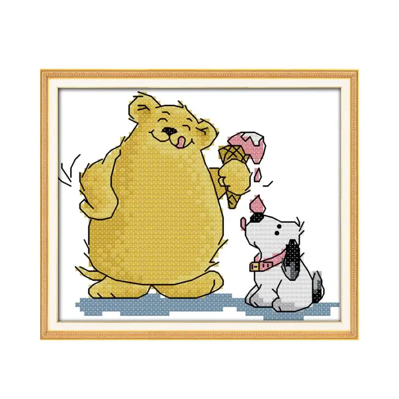 

Набор для вышивки крестиком мороженого 14ct 11ct