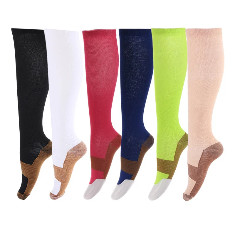 

Copper Compression Socks Women & Men Circulation(6 pairs) Best for Running, Nursing, Hiking, Recovery & Flight Socks