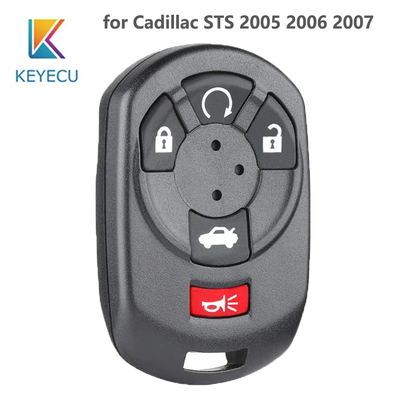 

for Cadillac STS 2005 2006 2007 Replacement Keyless Entry Remote Car Key Fob Shell Case Housing 5 Button FCC: M3N65981403