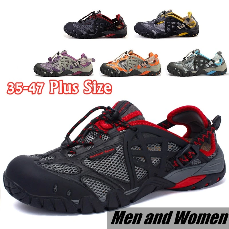 

35 47 Size Summer Upstream Wading Shoes Men Women Outdoor Waterproof Quick Dry Hiking Sport Shoes Breathable Non-slip Aqua Shoe