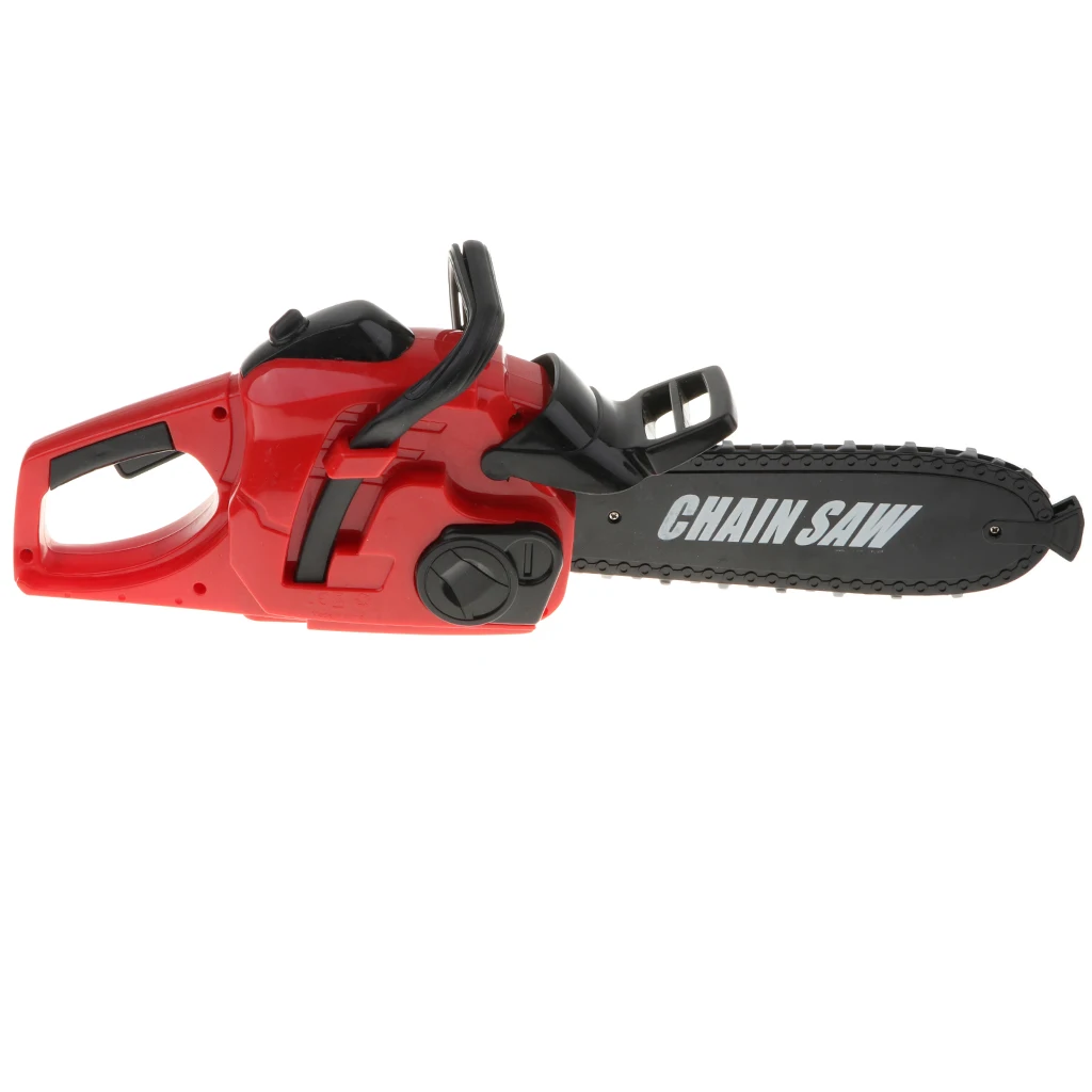 16 ''Chainsaw Toyเครื่องมือก่อสร้างสำหรับKids Pretend Playที่สมจริงเคลื่อนไหวและเสียง