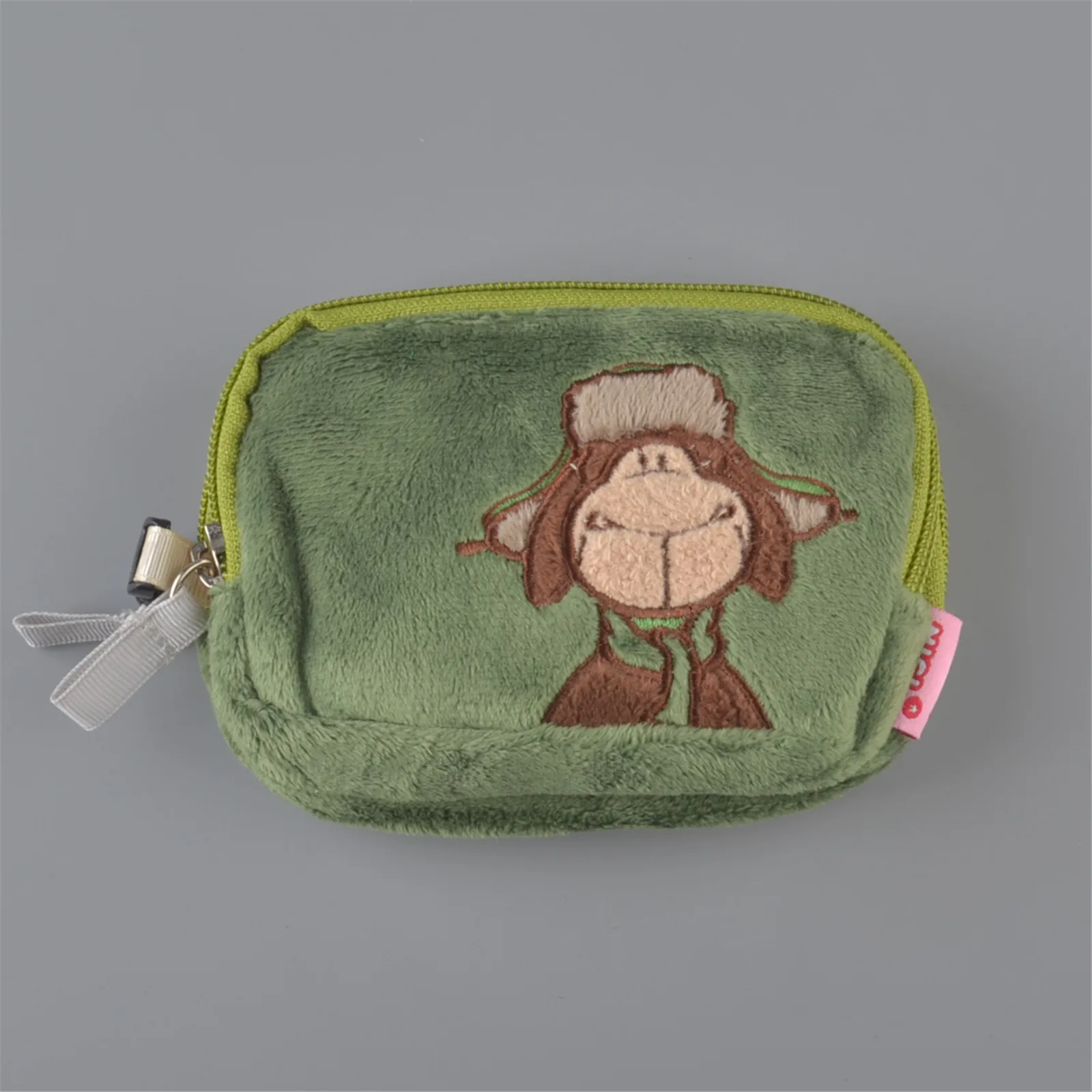 Green Cap Sheep Plush Backpacks Card Bag,  Coin Purse, Cellphone Bag, Children Kids Gift Free Shipping