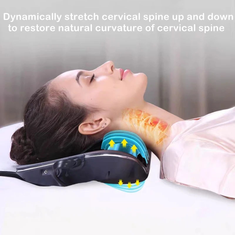 Home Neck Traction Device Low-Frequency Pulse Massager Improves Cervical Curvature Relaxes Muscles And Relieves Lieves Neck Pain