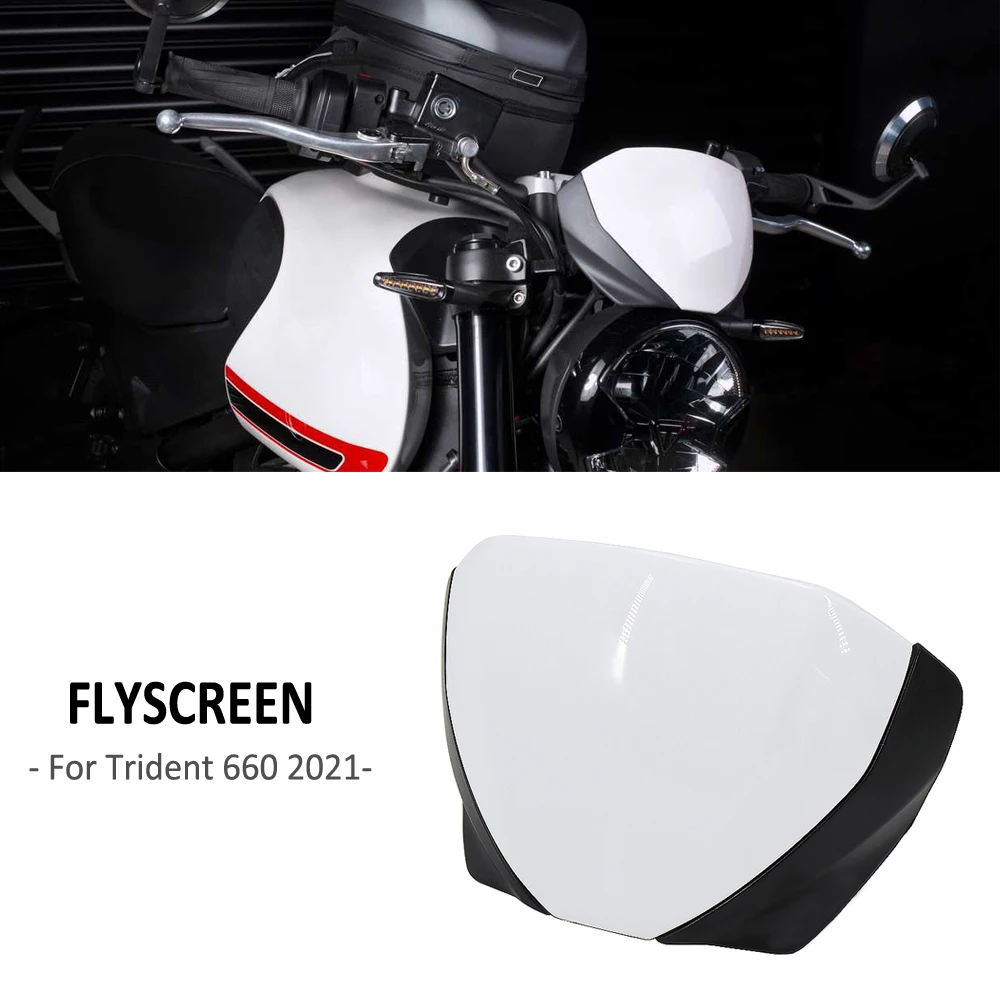 

NEW Motorcycle Front Screen Lens Windshield Fairing Windscreen Deflector Flyscreen For Trident 660 FOR TRIDENT660 2021