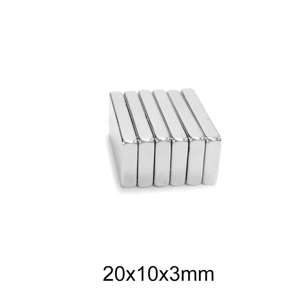 5/10/20/30/50/100PCS 20x10x3 mm Block Rare Earth Magnet N35 Neodymium Magnet Sheet 20x10x3mm Permanent NdFeB Magnet 20*10*3