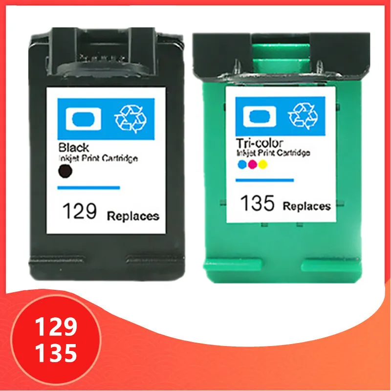 Compatible for hp 129 135 Cartridge for hp129 Ink Cartridge for hp Deskjet C4183 5943 6943 6983 D4163 2575 printer