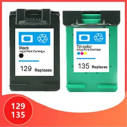 Compatible for hp 129 135 Cartridge for hp129 Ink Cartridge for hp Deskjet C4183 5943 6943 6983 D4163 2575 printer