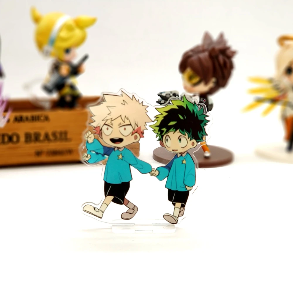 My Boku no Hero Academia childhood Midoriya Bakugo SMALL acrylic stand figure model plate holder cake topper anime boku