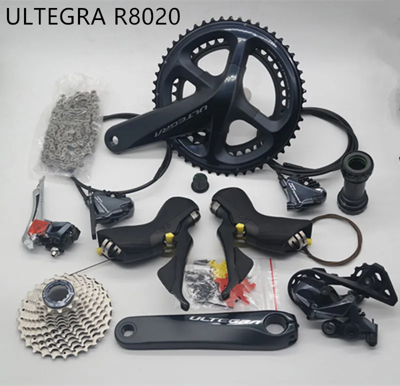 SHIMANO R8020 Groupset ULTEGRA R8020 Hydraulic Disc Brake Derailleurs ROAD Bicycle R8020 R8070 shifter FC 50-34T 52-36T 53-39T