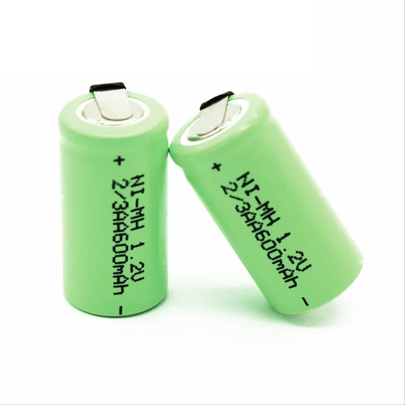 Ajqq-ワイヤー用バッテリー,充電式グリーンストリップ,2/3aa 600mah,シェーバー用溶接パッド