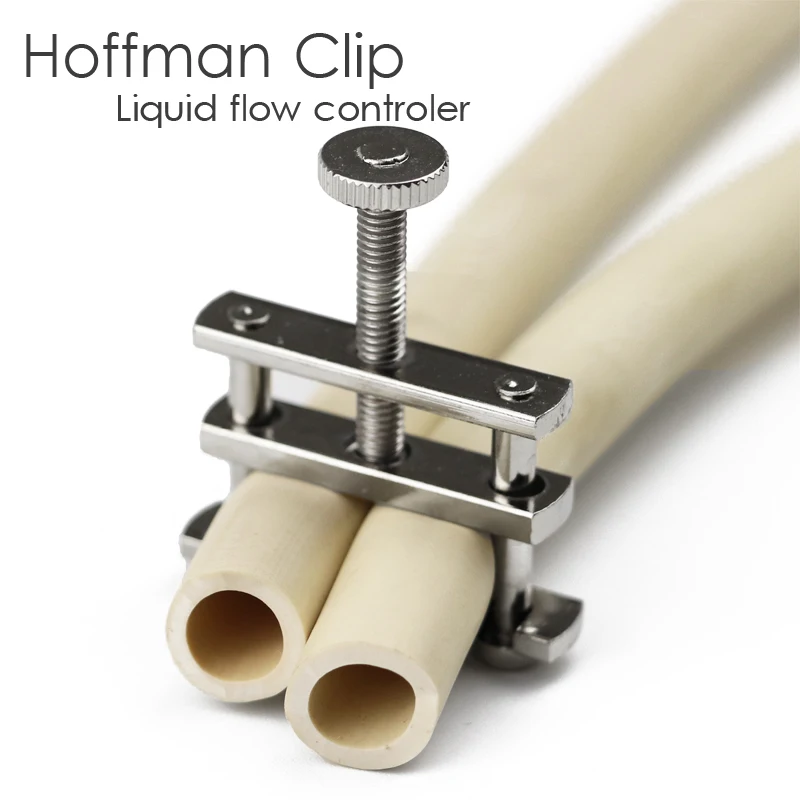 Medical Research Hoffman Tube Clamp Screw Adjustable Water Pinchcock Stopper Clip Pinch Cock Accessory for Liquid Flow Control