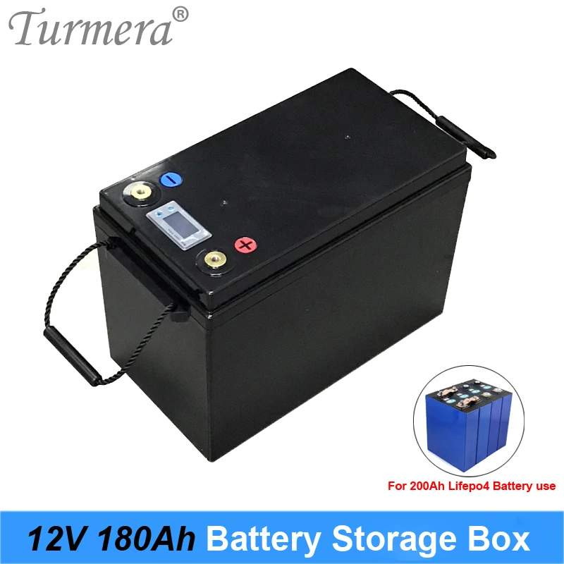 Turmera 12V 24V 48V Battery Storage Box for 3.2V 200Ah 280Ah Lifepo4 Battery Solar Energy System and  Uninterrupted Power Supply