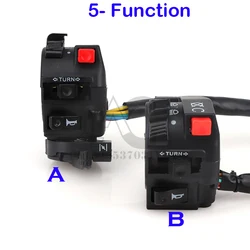 Motorcycle 5 function start switch is suitable for 50cc 70cc 90cc 110cc 125cc 150cc ATV Quad Pit Bike Buggy Go Kart