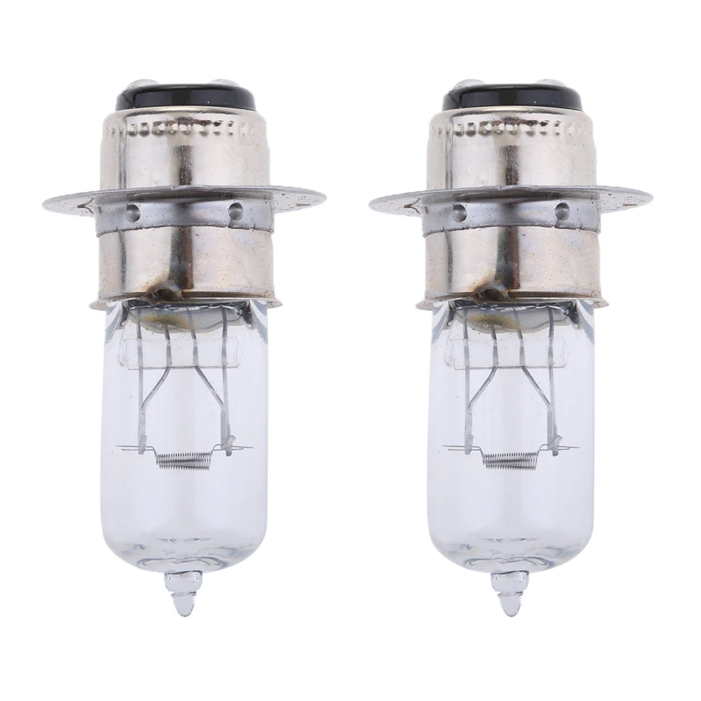 2pcs P15D-25-1 12V 35/35W Motorcycle White Halogen Headlight Headlamp Bulbs