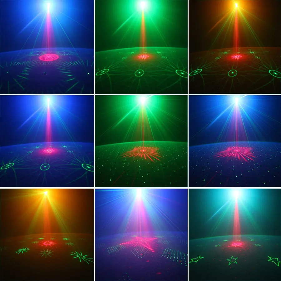 ESHINY Stars/24/40/64 Patterns DJ Laser Light Disco Party R&G Projector RGB LED Bar Magic Dance Stage Lighting Sky Mini USB Z4N7
