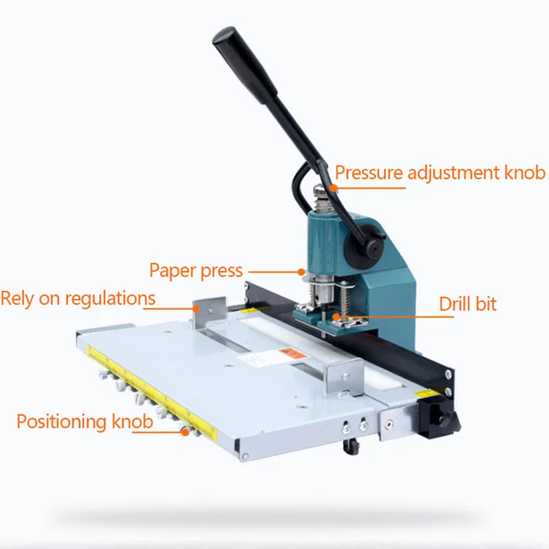 Drilling Machine SL-8300 Manual Punching Machine Punching Thickness 3 Cm with Mobile Platform Punching Machine XH