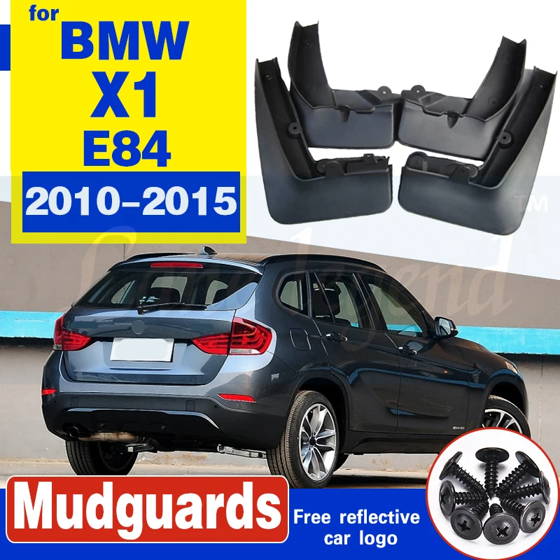 

4pcs Automobiles accessories For BMW X1 E84 2010-2015 Mud Flap fender Splash Guard Mudguard Car styling