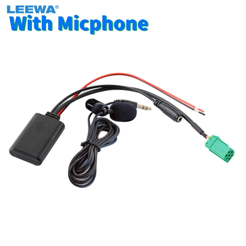 

LEEWA 5pcs Car Bluetooth Module Receiver Aux Adapter Cable For Renault Megane Kangoo Laguna Clio 2005-2011 Models Radio #CA6118