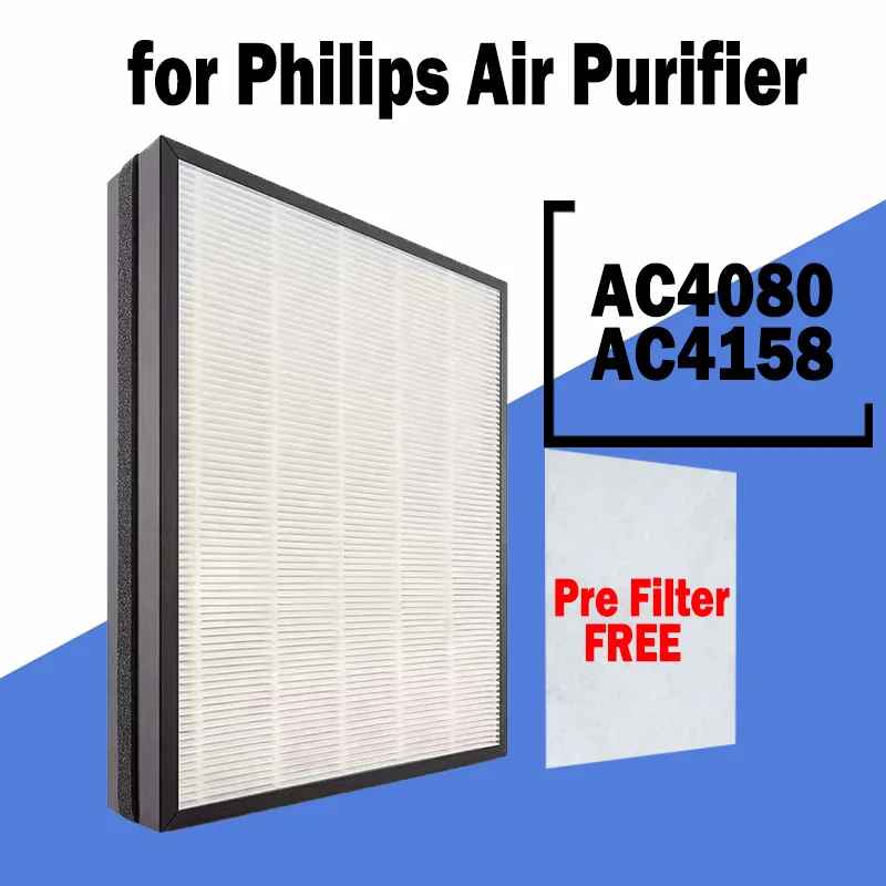 Replacement Hepa and Activated Carbon Composite Filter AC4158 AC4125 for Philips AC4080 AC4081 AC4006 P007 Air Purifier