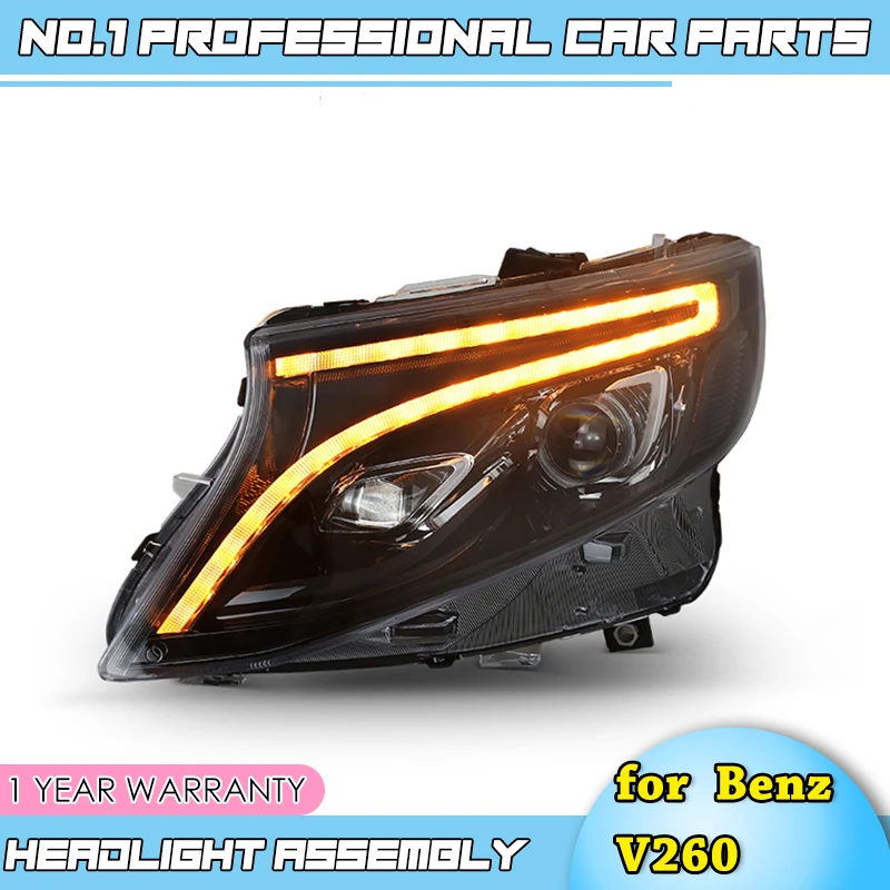 car accessories for Benz V206 ALL LED Headlight 2016-2017 for Mercedes-Benz Benz vito 2017 LED Headlight DRL Bi-LED Lens