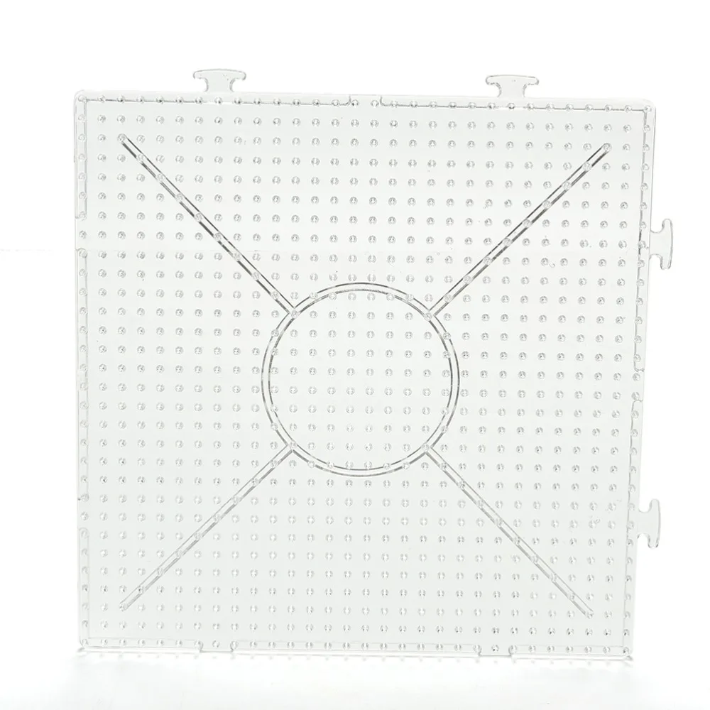 1pc redondo/quadrado/forma hexágono contas modelo pegboards quebra-cabeça para hama contas perler contas diy crianças artesanato fusível grânulos brinquedo