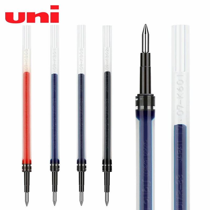 Imagem -04 - Japão Uni Gel Recargas Umr83 Terno para Umn138 0.38 mm Preto Azul Vermelho Marinha Azul Escrita Suprimentos 12 Peças Lote