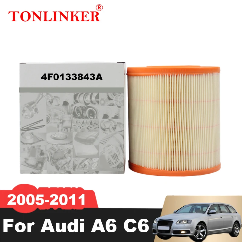 

Воздушный фильтр TONLINKER 4F0133843A для Audi A6 C6 3rd 2005 2006 2007 2008 1.8MT 1.9TDI 2.0MT 2009 2010 2011 2,0 TFSI 2.0TDI