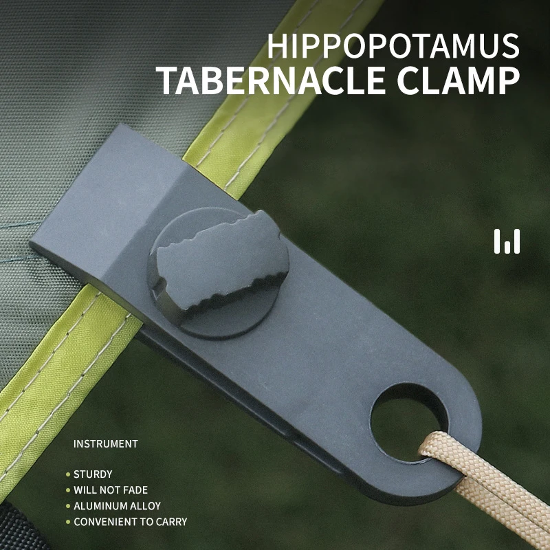 5pcs Hippopotamus Tabernacle Clamp Outdoor Tent Fixed Plastic Clip Canopy Reinforced Windproof Tent Clip