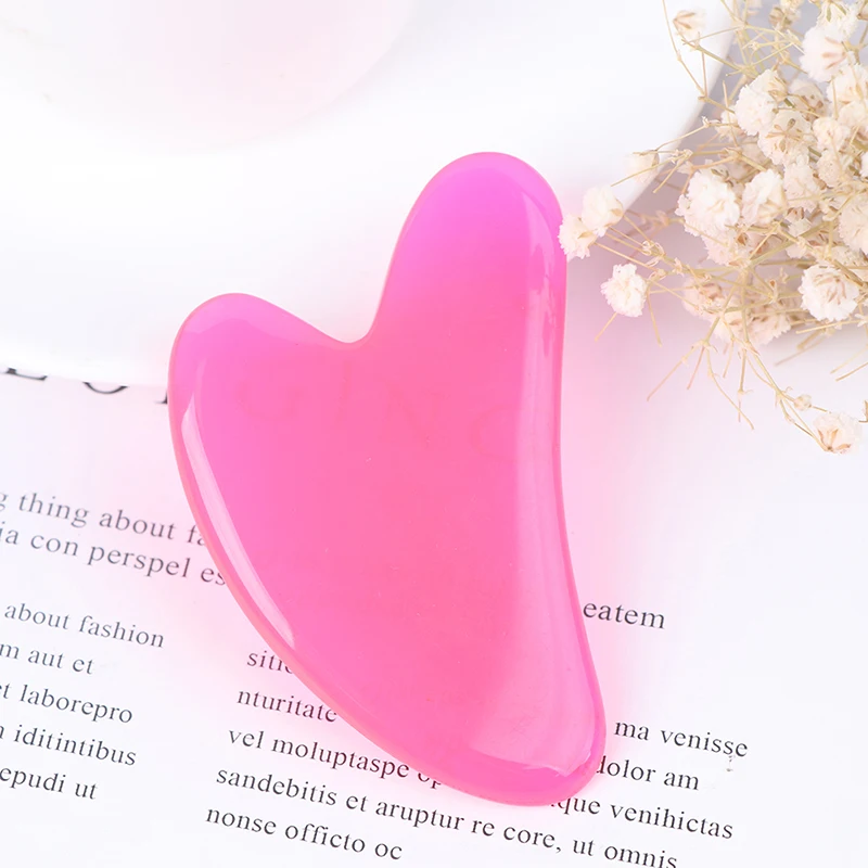 Face Gua Sha Board Facial Scraping Scrapping Plate Face Body Massage Tool Hot Heart Shape