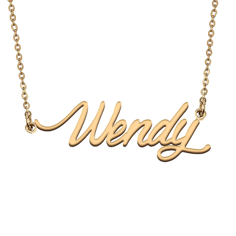 

Wendyie Custom Name Necklace Customized Pendant Choker Personalized Jewelry Gift for Women Girls Friend Christmas Present