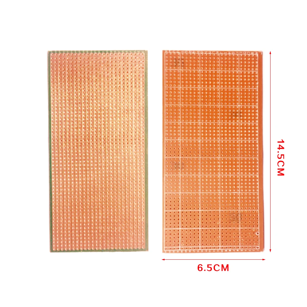 5Pcs 6.5x14.5cm 2.54mm Strip Board DIY Prototype Print Circuit PCB Board