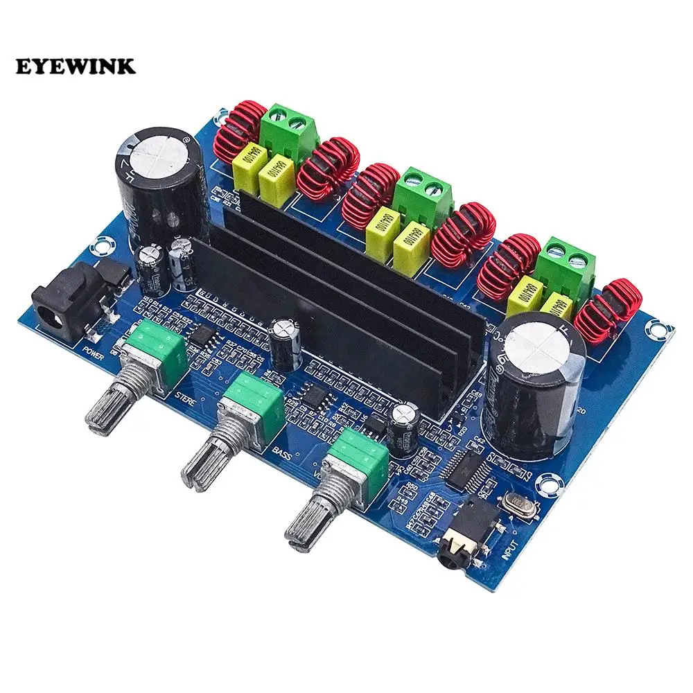 XH-A305 Bluetooth 5.0 Audio Stereo Digital Power Amplifier Board TPA3116D2 50Wx2+100W 2.1 Channel Bass Subwoofer AMP Module