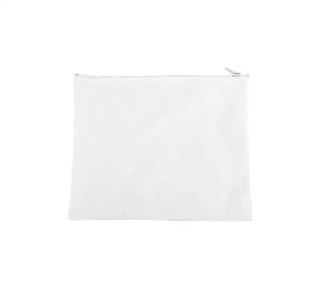 

10pcs Sublimation DIY White Blank Canvas Large Capacity Cosmetic Bag Size 25.5*21cm