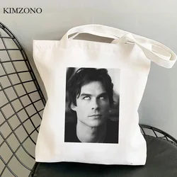 The Vampire Diaries shopping bag shopper cotton ricicla borsa borsa di iuta tela shopping bag tessuto shoping cabcabas