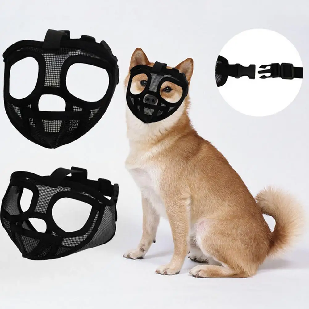 Muzzle For Large Dog Adjustable And Breathable Dog Mouth Cover For Small Medium And Large Dogs French Bulldog Pug And Poodle