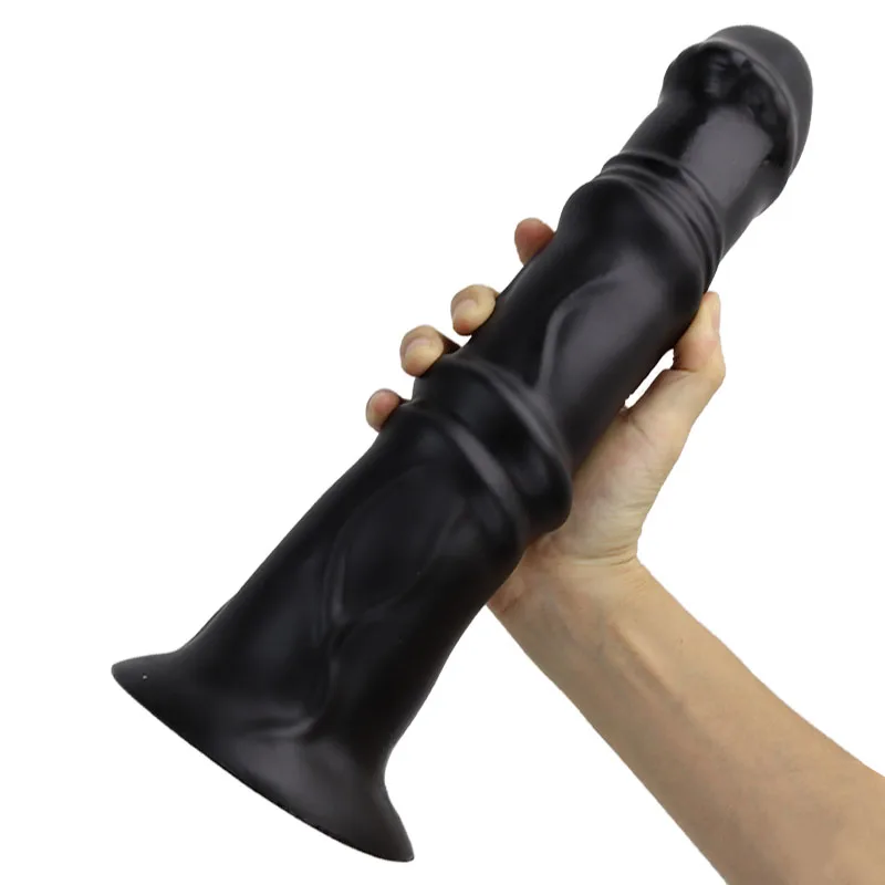 JWZGA Huge Horse Dildo Masturbators Sex Toy For Adult Plastic Dick Anal Sex G-Spot Fisting Animal Penis With Suction Cup 18