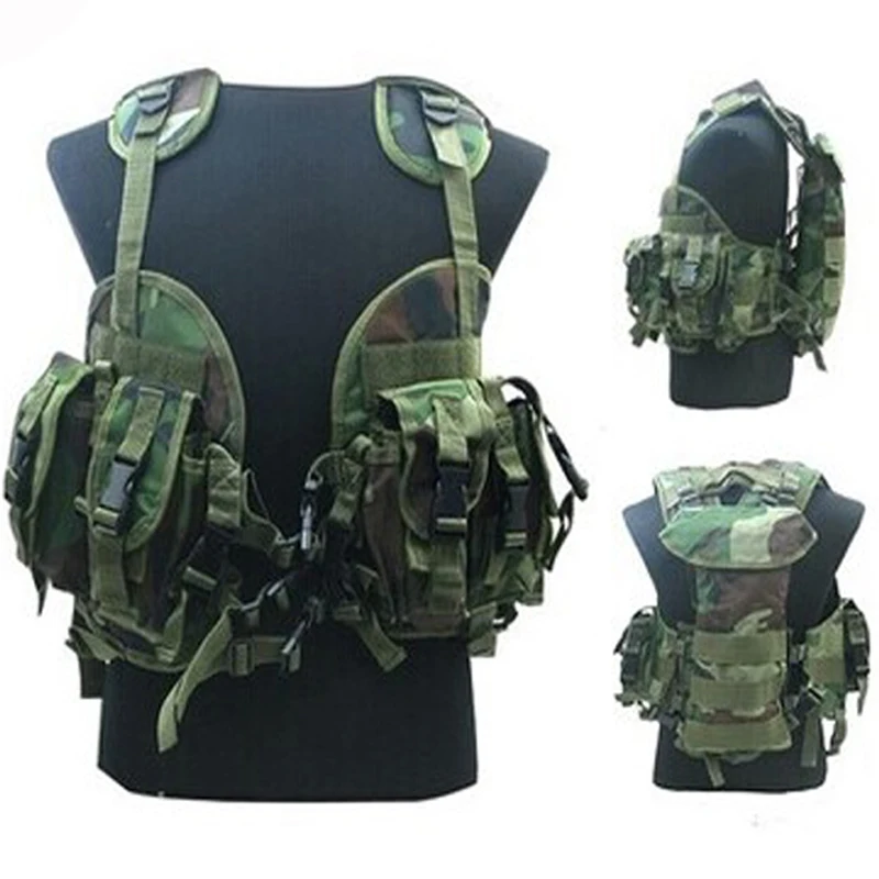 

Tactical Army Airsoft War Game Paintball Hunting Vest Outdoor Sport Military Training Combat Body Armor Molle Protection Vest