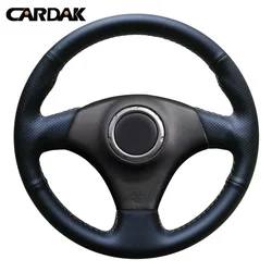 CARDAK Black Artificial Leather Car Steering Wheel Covers for Toyota RAV4 1998-2003 Celica 1998-2005 Corolla (US) 2003