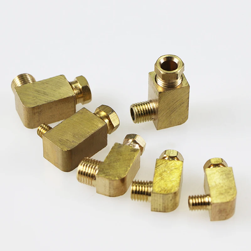 Giunto di accoppiamento connettore lubrificazione adattatore dritto rame 5mm 6mm 8mm 1/8 1/4 3/8 1/2 "M10*1 M8 * 1 filetto femmina