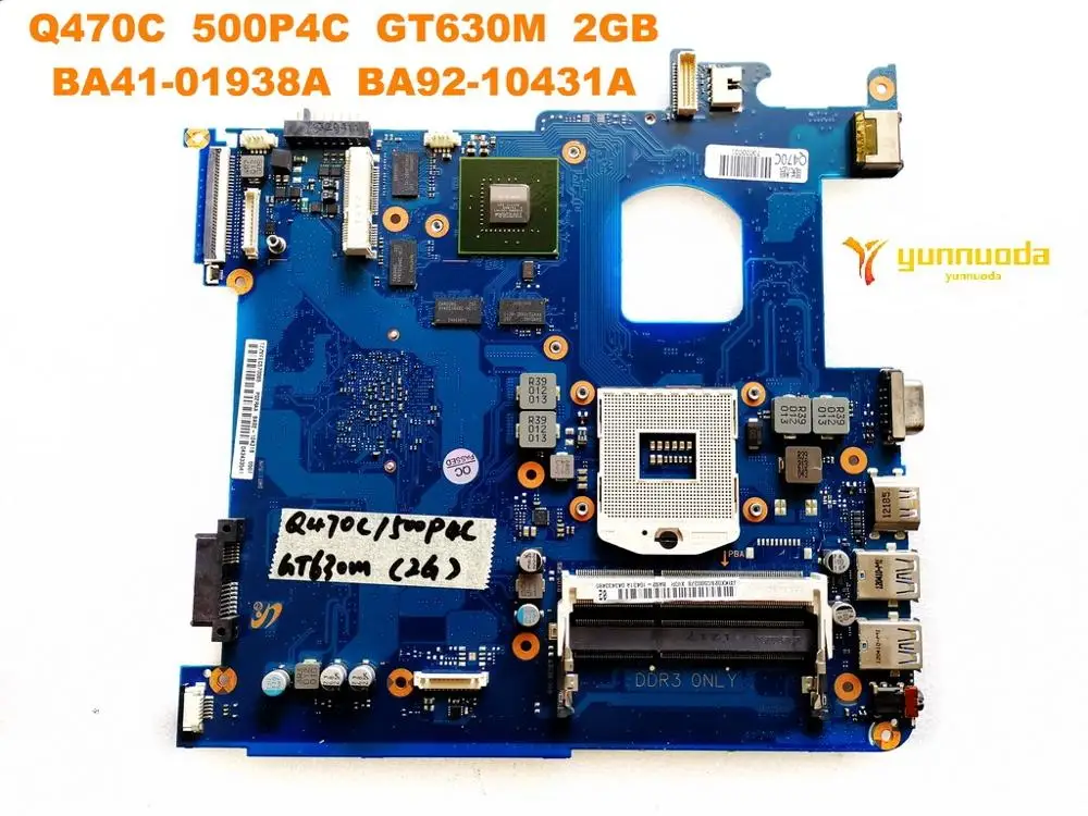 

Original for Samsung Q470C laptop motherboard Q470C 500P4C GT630M 2GB BA41-01938A BA92-10431A tested good free shipping