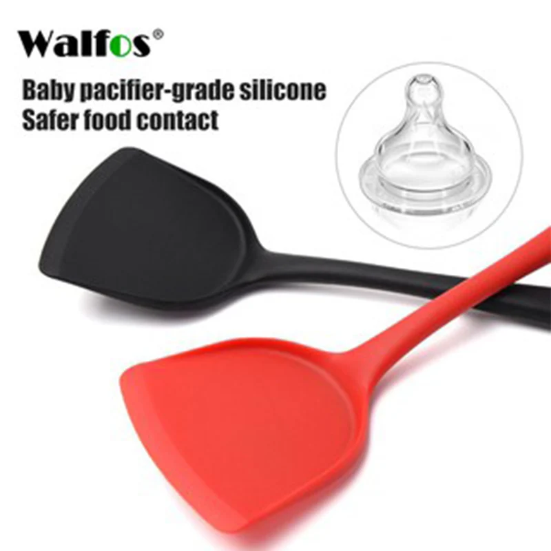 WALFOS Silicone Spatula Cooking Utensils Steak Egg Turner Shovel Non-stick Heat-Resistant Frying Pan Spatula Kitchen Accessories