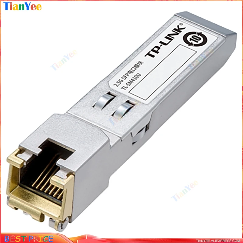 Brand new TP-LINK TL-SM410U 2.5G SFP 2.5G/1Gbps T(X)  RJ45 Module compatiable to Switch SFP Port to 2500M Electric T(X) Port