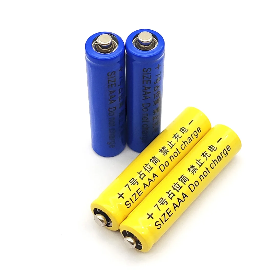 5Pcs AAA Size Dummy Fake Battery Setup Shell Placeholder Cylinder Conductor